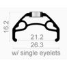 Roue avant 27,5" BLACKROCK 21 ETRTO 21X584 19x100mm
