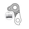 Patte de dérailleur GH-251 Bulls (direct mount axle, M12 pitch 1.75)