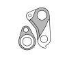Patte de dérailleur GH-182 Scott (Hanger+axle cap)