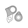 Patte de dérailleur GH-176 Cube (hanger+axle cap)