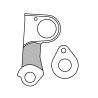 Patte de dérailleur GH-175 Cube (hanger+axle cap)