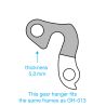 Patte de dérailleur GH-081