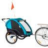 Remorque aluminium + bac en plastique, jantes noires
