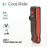 Eclairage arrière LED USB avec Laser
