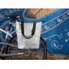 Sacoche arrière pp recyclé fixation porte-bagages - GRIS