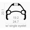 Roue avant 26'' SKORPION Disc ETRTO 19X559 noire