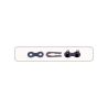 Attache rapide lot de 2 - Classique 1/2" x 1/8" - Noire