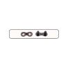 Attache rapide - lot de 2 - Snap On - 1/2" x 3/32" noire/argent