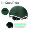 Casque Urbain avec visière avec headlock Kaki L (59-61 cm)