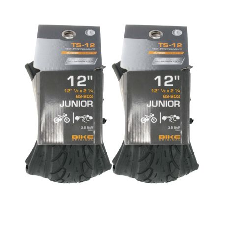 Lot de deux Pneus enfant 14X1,75 tringle souple