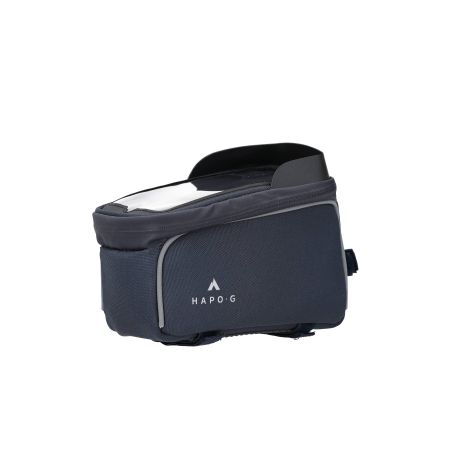 Sacoche de cadre smartphone avec pare-soleil - BLEU