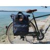 Sacoche arrière roll-top convertible sac à dos MEDIUM - BLEU