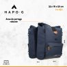 Sacoche double roll-top 2x25 L - BLEU