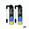 Lot d'aérosols répare crevaison vélo 75ml