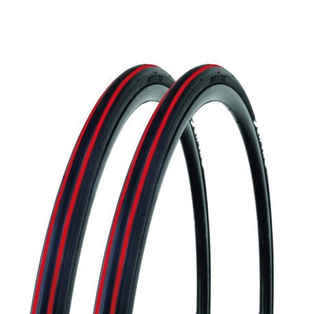 Lot de deux Pneus course tringles souples