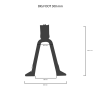 Béquille centrale double BIG FOOT alu - max.: 50kg