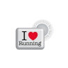 Accroches dossards magnétiques BIBBITS I love Running