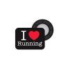 Accroches dossards magnétiques BIBBITS I love Running