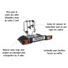 Porte-vélo attelage Siena 4 vélos inclinable