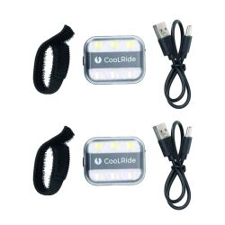 Lot de deux Clips LED multiusage - 6 leds - USB