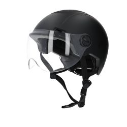 Casque urbain Trendy avec visière et headlock 55-58cm noir