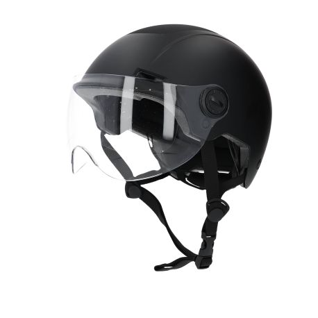 Casque urbain Trendy avec visière et headlock 55-58cm noir
