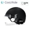 Casque urbain Trendy avec visière et headlock 55-58cm noir