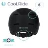 Casque urbain Trendy avec visière et headlock 55-58cm noir