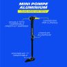 Mini pompe aluminium Dual-Head MICHELIN AIR TECH