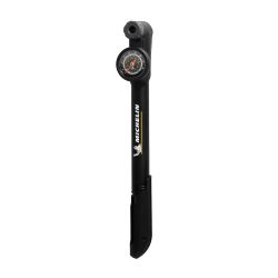 Mini pompe aluminium à manomètre clever valve MICHELIN AIR TECH PRO