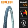 Lot de deux Pneus rigide Blueway anticrevaison 30 TPI bande réflective