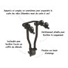 Porte-vélo attelage Arezzo 2 vélos Noir