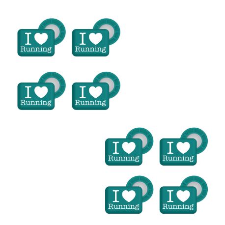 Lot de deux paquets Accroches dossards magnétiques BIBBITS