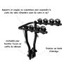 Porte-vélo attelage Arezzo 4 vélos Noir