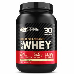 Protéine Gold Standard 100% Whey Glace à la Vanille 900g OPTIMUM NUTRITION