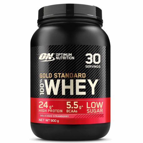 Protéine Gold Standard 100% Whey Fraise 900g OPTIMUM NUTRITION