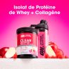 Protéine Clear Whey Isolat + Collagène 240g Pomme Framboise OPTIMUM NUTRITION