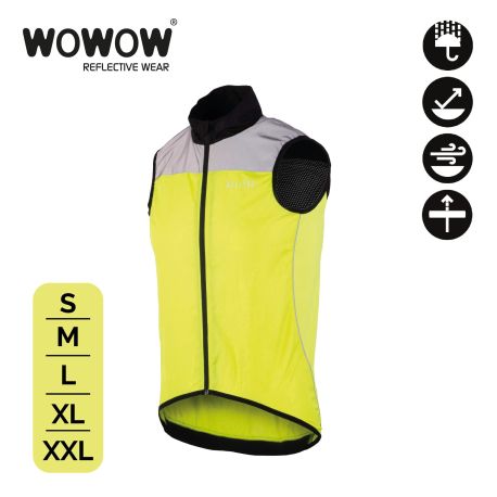 Veste fluo réfléchissante RACEVIZ Poggio coupe-vent imperméable