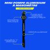 Mini pompe aluminium à manomètre clever valve MICHELIN AIR TECH PRO
