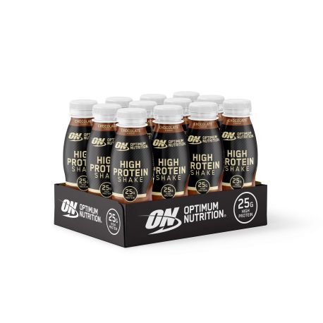 Boite de 12 Shakes prêt à boire riche en protéines Chocolat 330ml OPTIMUM NUTRIT
