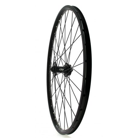 Taylor-Wheels Draisienne 26 pouces roue avant en aluminium Jante de vélo 559-21 rayons en acier inoxydable Argent 