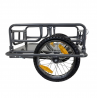Remorque marchandise vélo BIKE ORIGINAL en acier pliable charge maximale 30kg gris anthracite