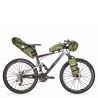 Sacoche de fourche avec support Bikepacking étanche 3,5L Green line