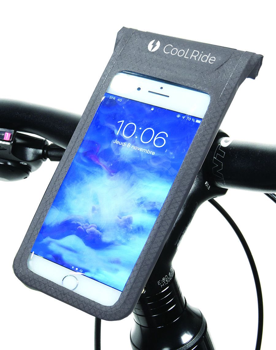 Support sacoche téléphone 100% waterproof à accrocher au vélo ou à