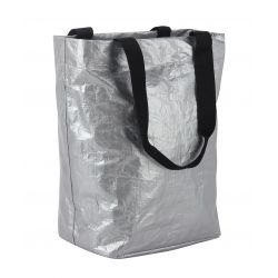Sacoche arrière pp recyclé fixation porte-bagages - gris