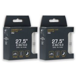 Lot de deux Chambres à air TPU 27.5"x2,50/3,0 - 65/75-584 PV 48 mm