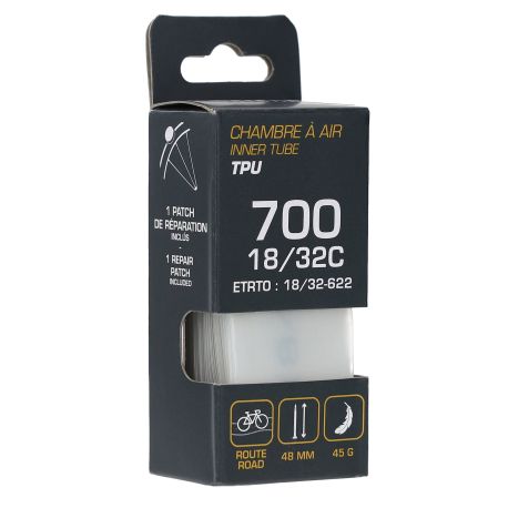 Chambre à air TPU 700 x 18/32C - 18/32-622 PV 48 mm