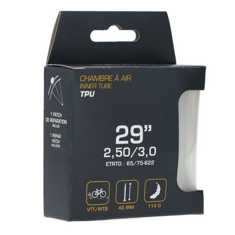 Chambre à air TPU 29"x2,50/3,0 - 65/75-622 PV 48 mm
