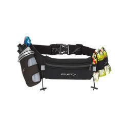 Ceinture hydratation 1 gourde 360ml et portes gels noir