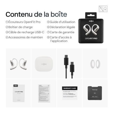 Ecouteurs Bluetooth Shokz - OPENFIT PRO